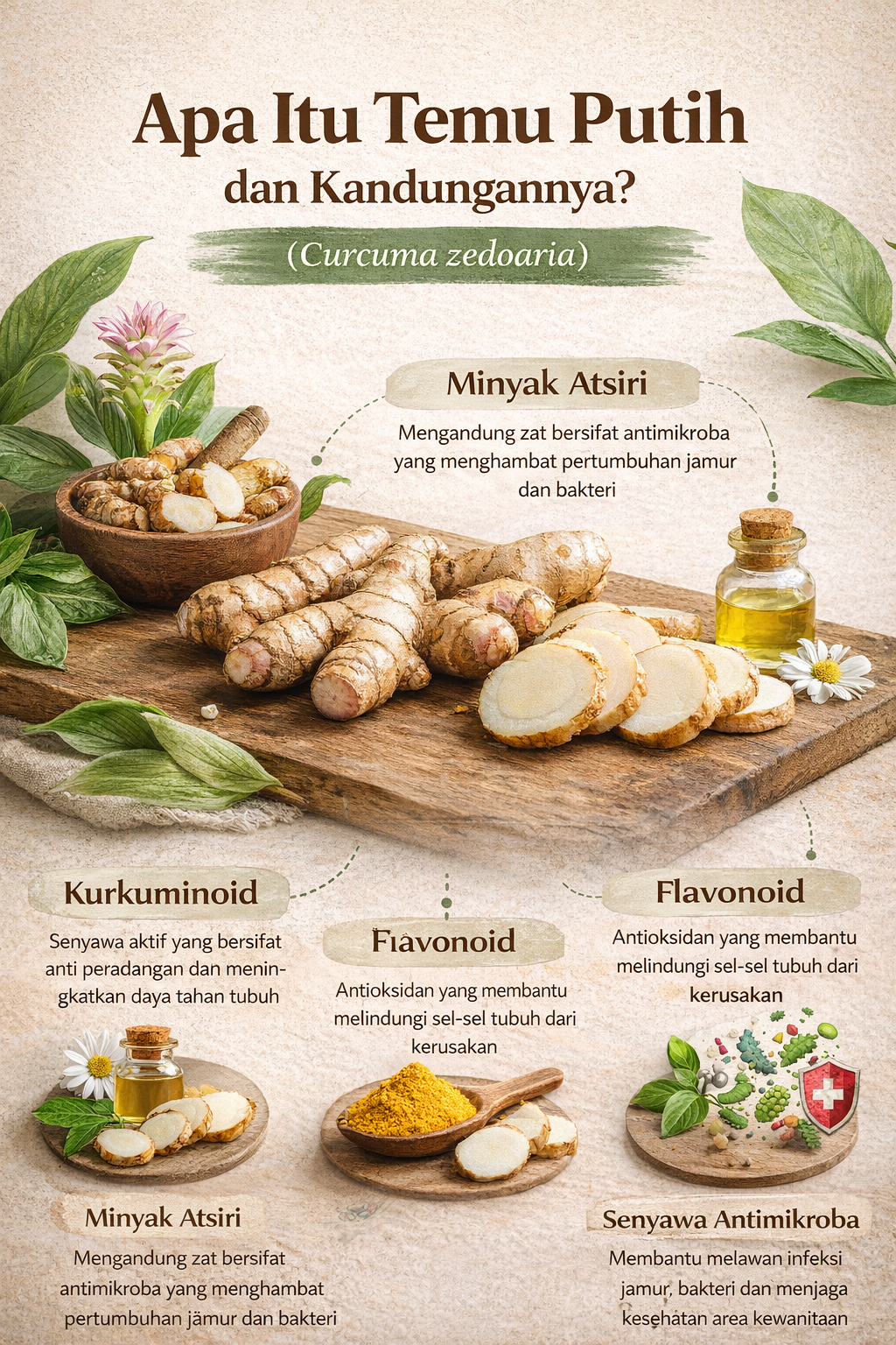 Apa itu temu putih dan manfaatnya