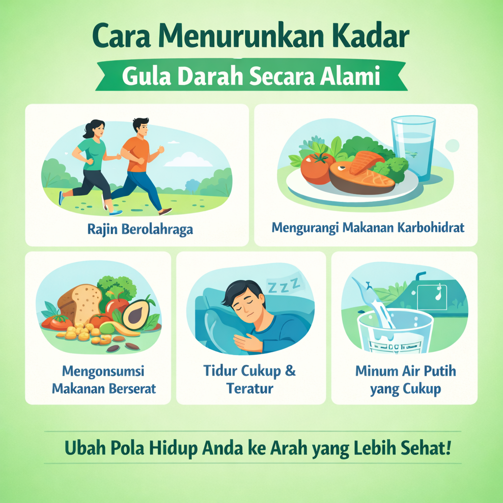 Cara Menurunkan Kadar Gula Darah Secara Alami