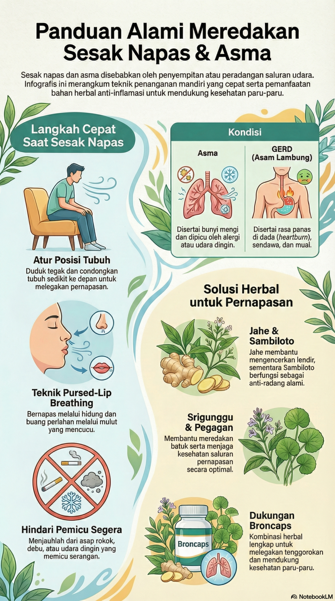 Cara Meredakan Sesak Nafas dan Asma Secara Alami & Cepat