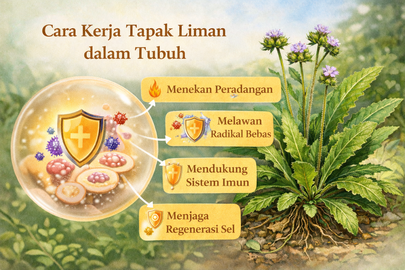 Cara kerja tapak liman dalam tubuh