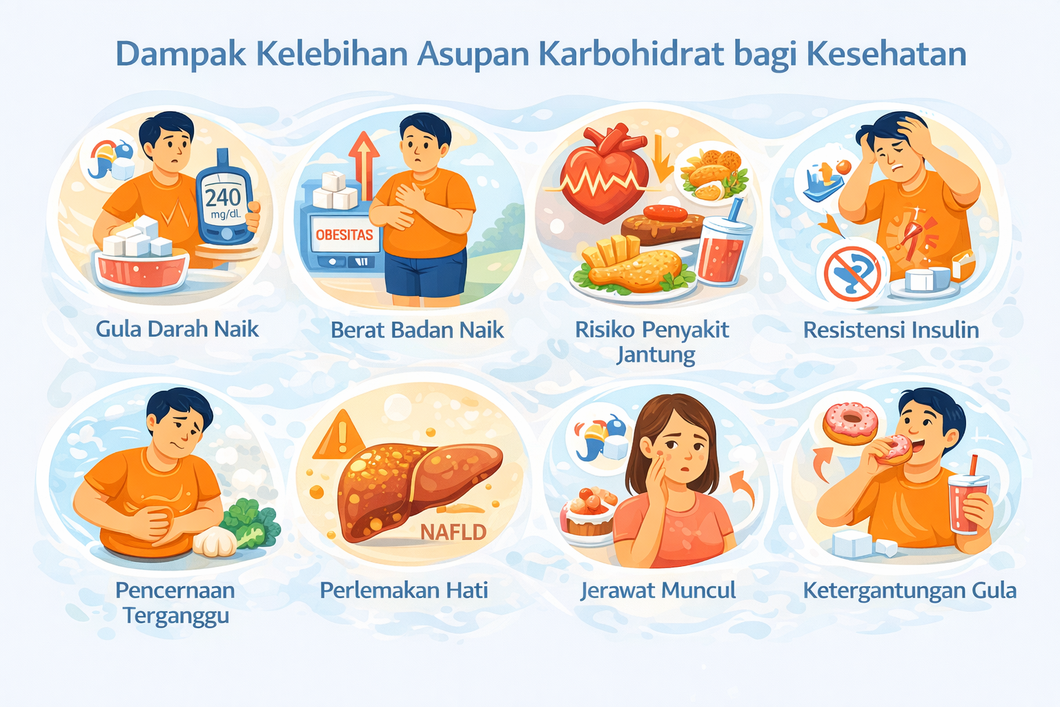 Dampak kelebihan karbohidrat pada kesehatan
