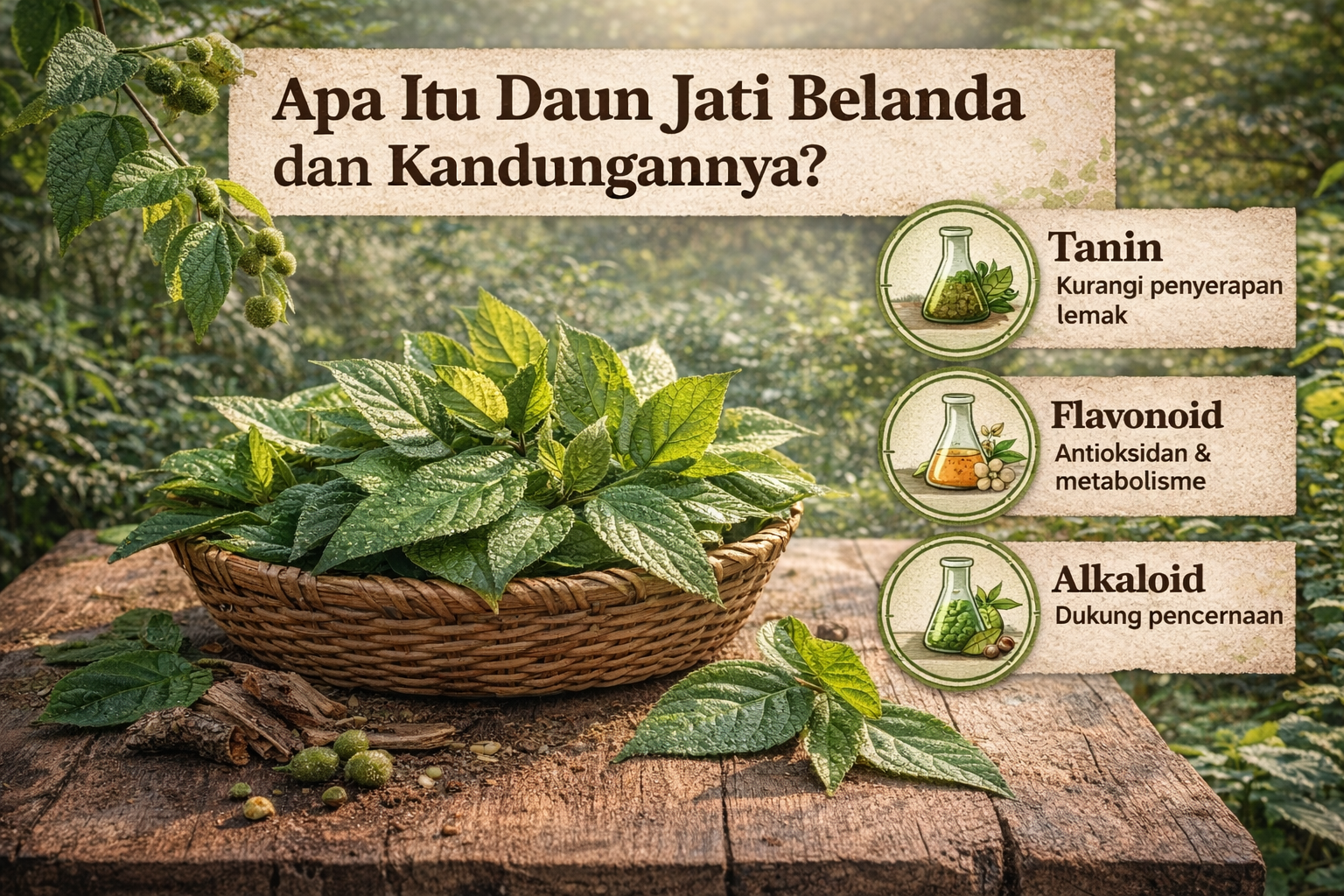 Daun Jati Belanda dan Manfaatnya