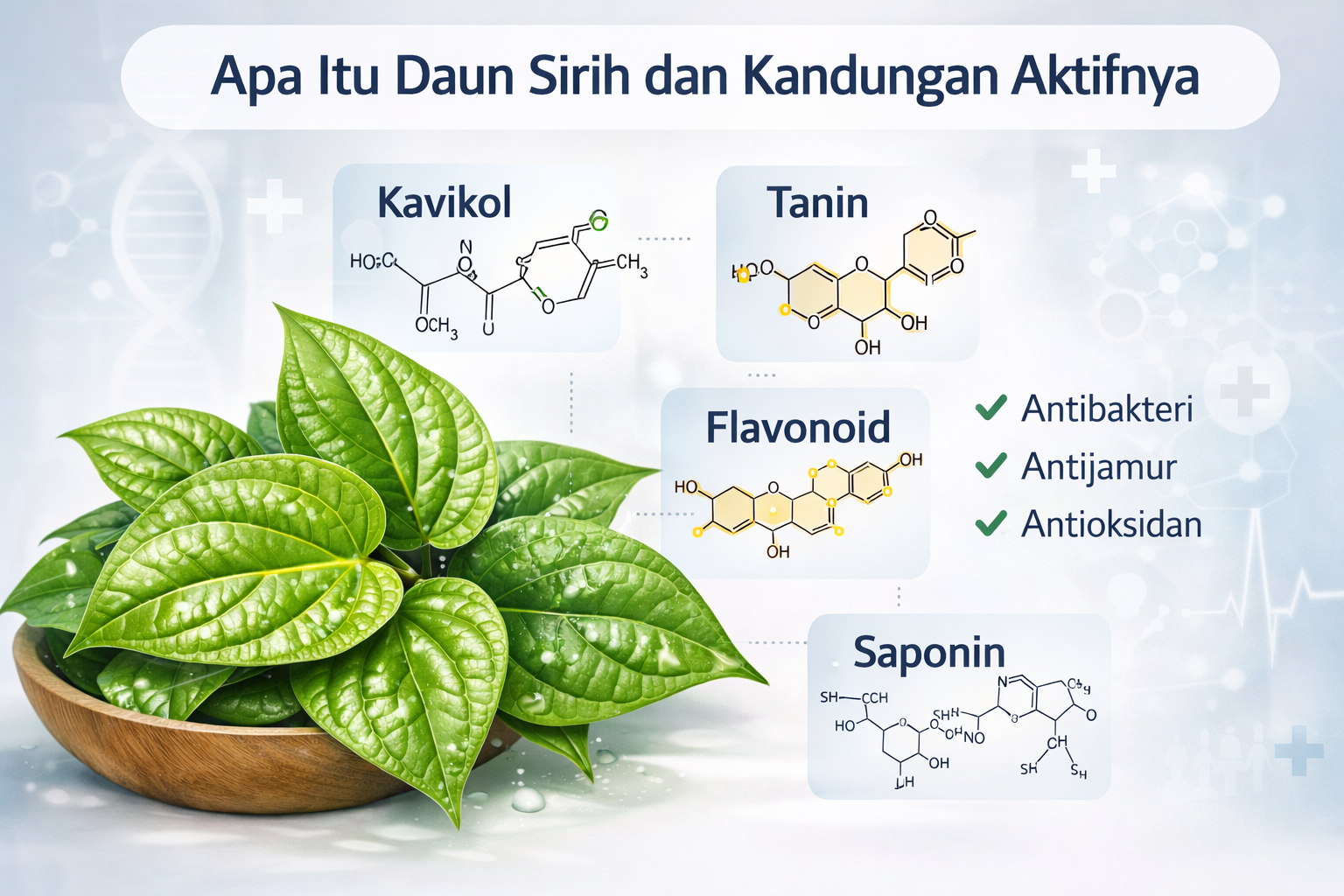 Daun sirih dan kandungan aktifnya