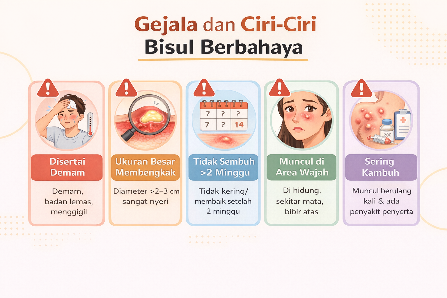 Gejala bisul berbahaya yang perlu diwaspadai
