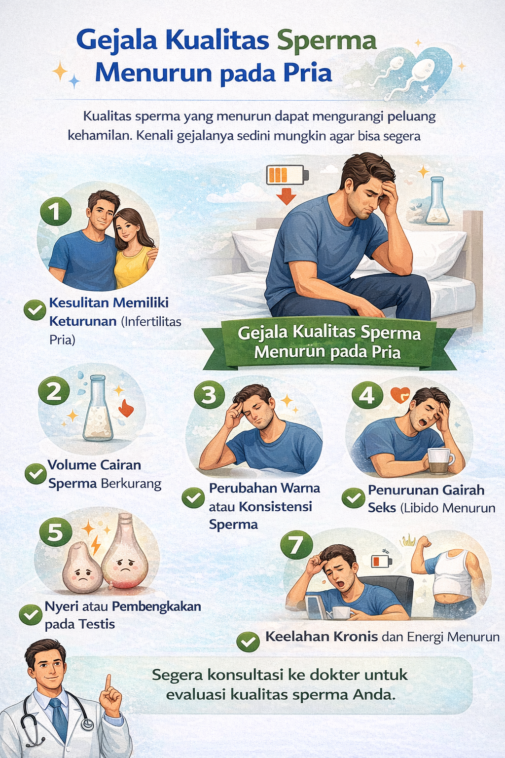 Gejala kualitas sperma menurun pada pria