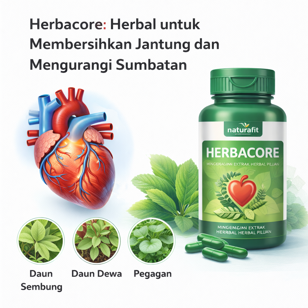 Herbacore Herbal untuk Membersihkan Jantung dan Mengurangi Sumbatan