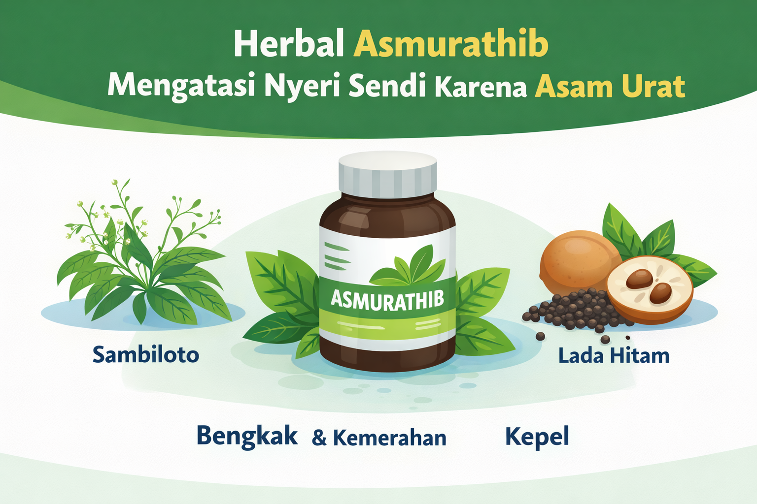 Herbal Asmurathib Mengatasi Nyeri Sendi Karena Asam Urat