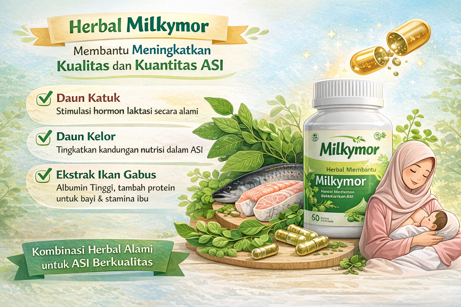Herbal Milkymor Membantu Meningkatkan Kualitas dan Kuantitas ASI