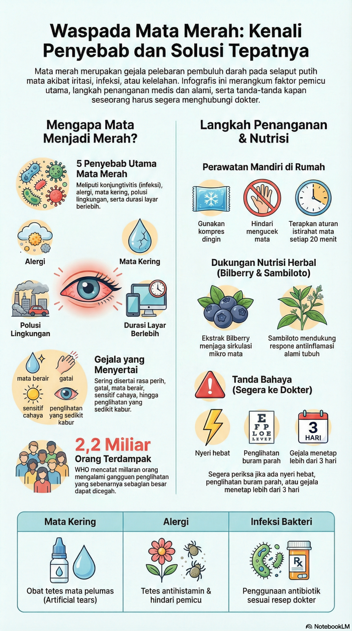 Infografis Mata Merah