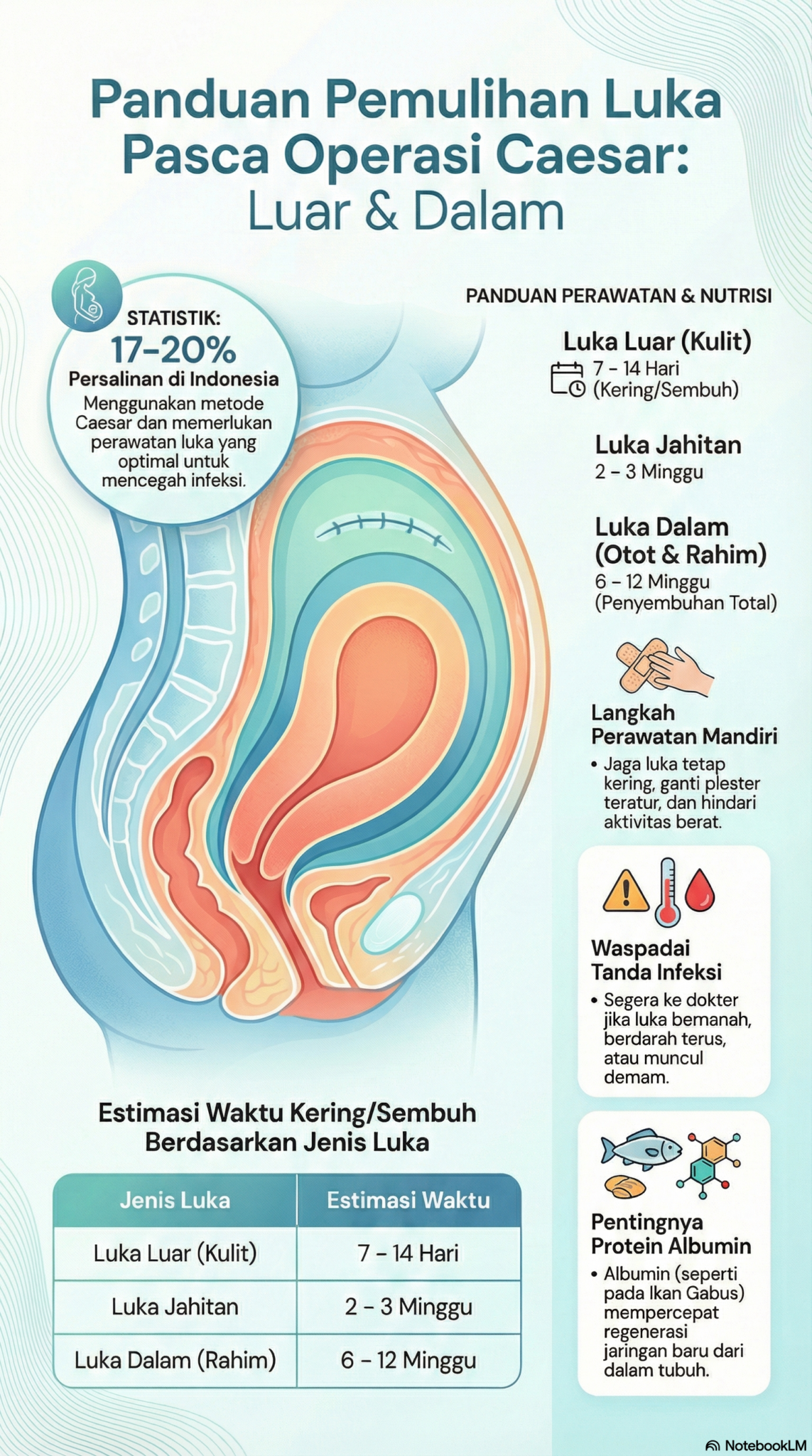 Luka Pasca Operasi Caesar Penyebab, Perawatan, dan Cara Cepat Sembuh