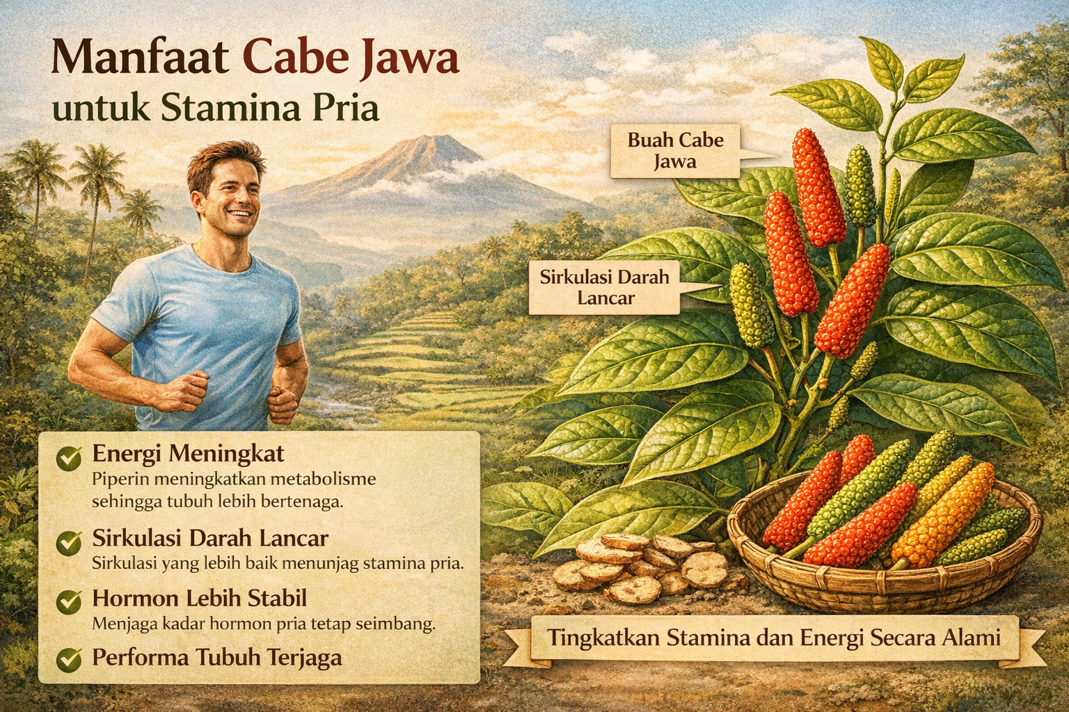 Manfaat Cabe Jawa untuk Stamina Pria