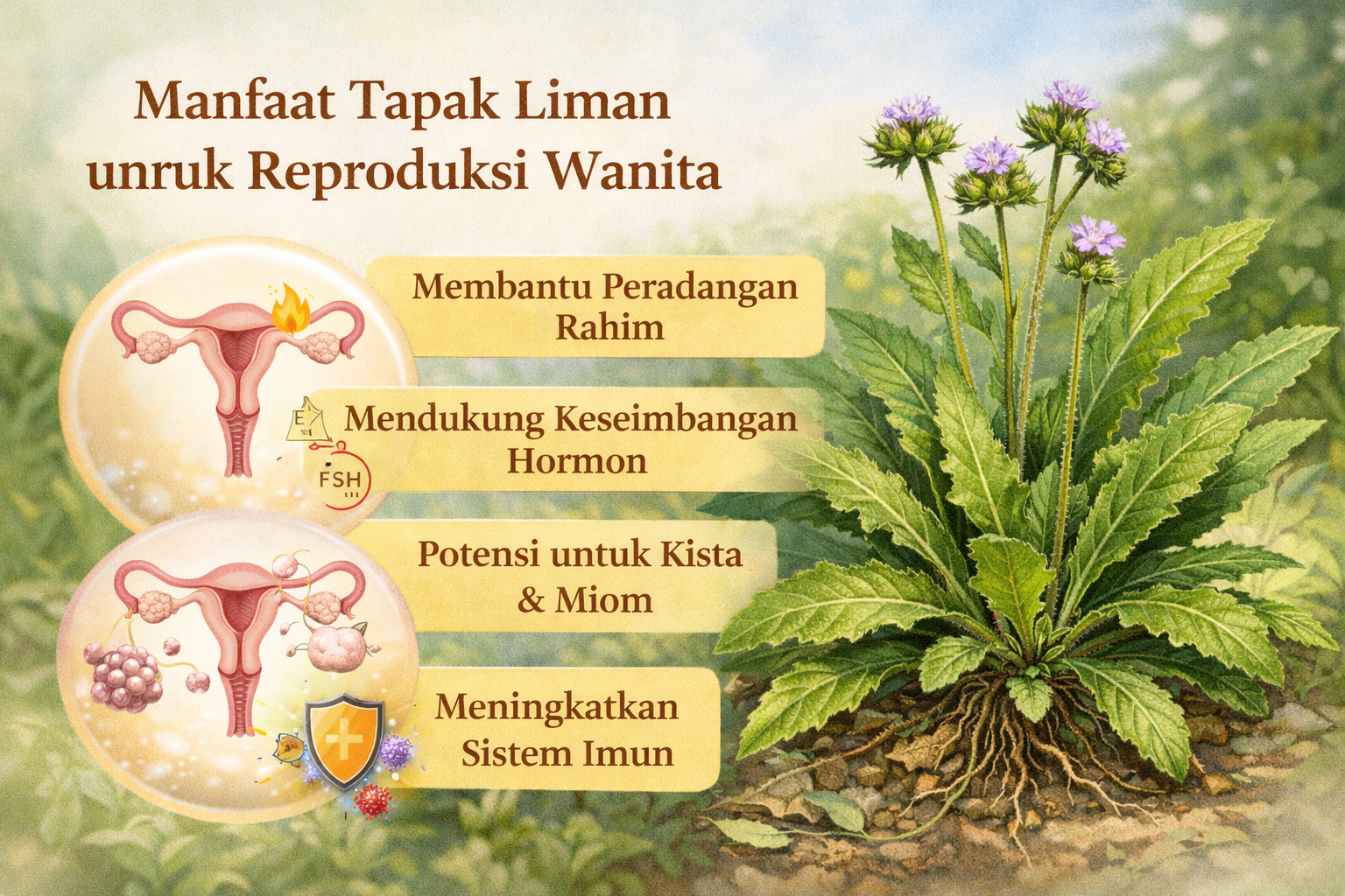 Manfaat Tapak Liman untuk Kesehatan Reproduksi