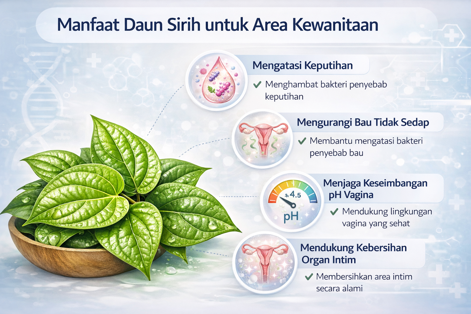 Manfaat daun sirih untuk kewanitaan
