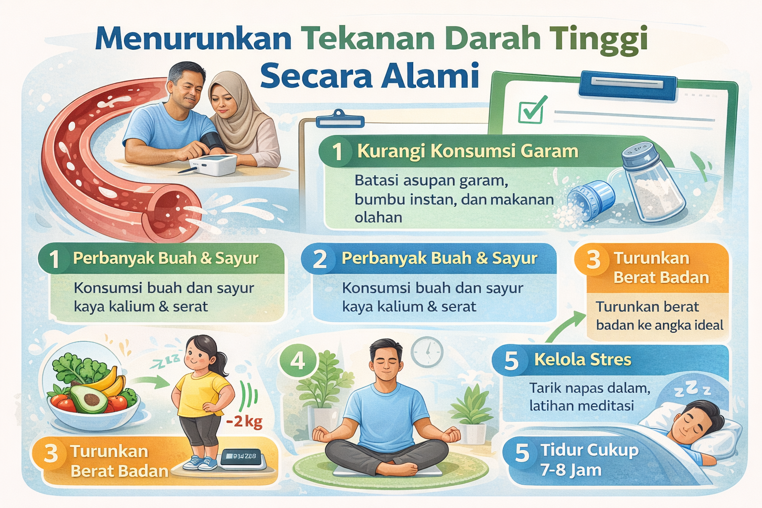 Menurunkan Tekanan Darah Tinggi Secara Alami
