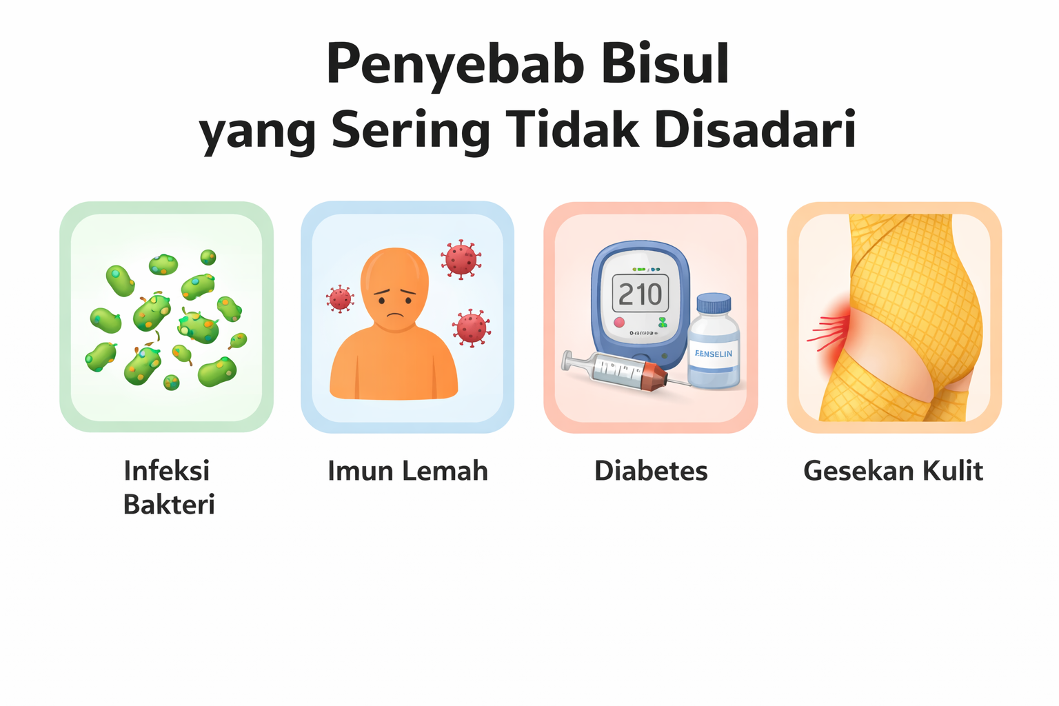 Penyebab bisul yang sering diabaikan