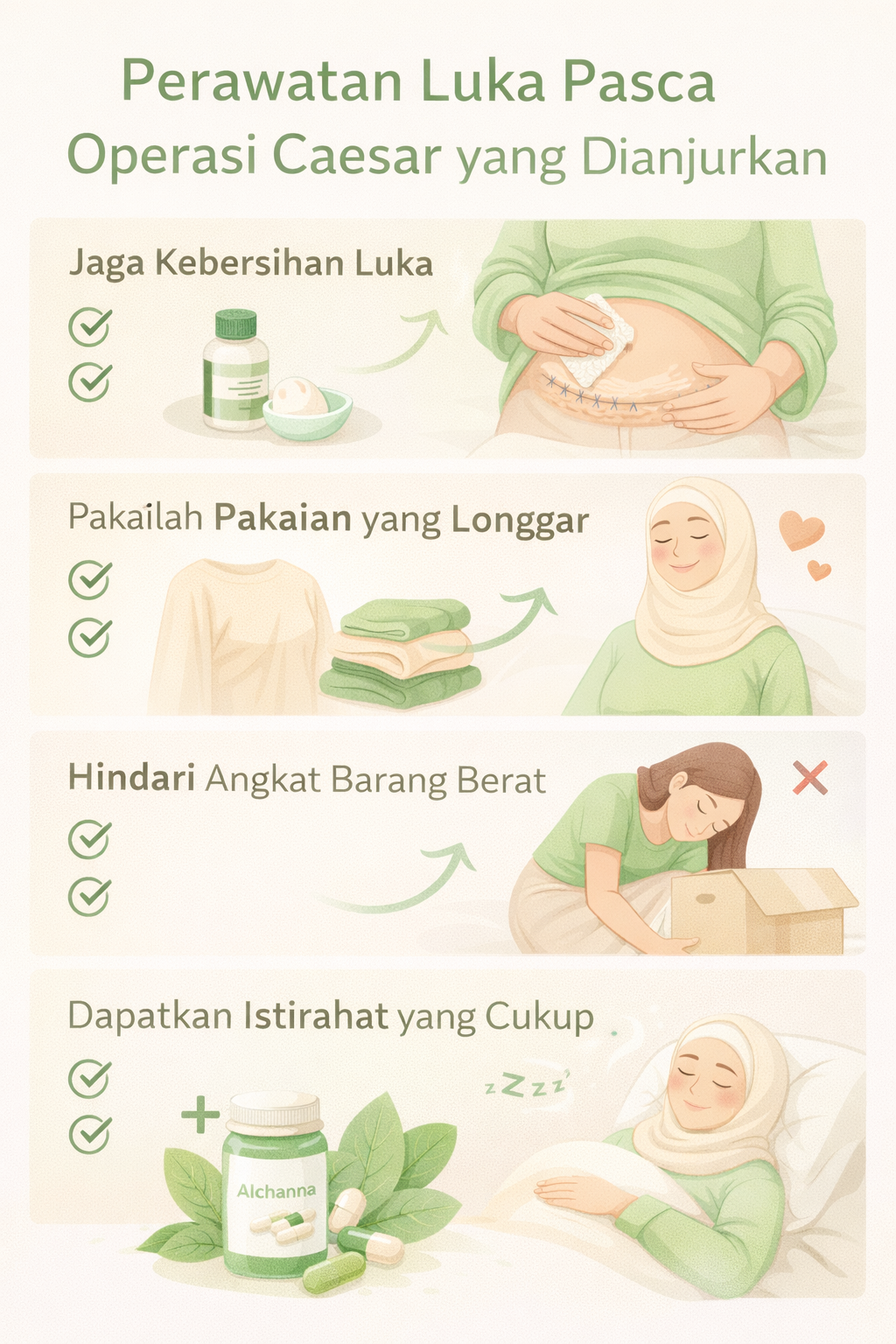 Perawatan Luka Pasca Operasi Caesar yang Dianjurkan