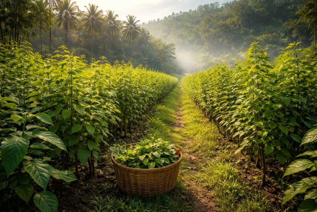 Perkebunan Daun Jati Belanda untuk Mengurangi Lemak Tubuh