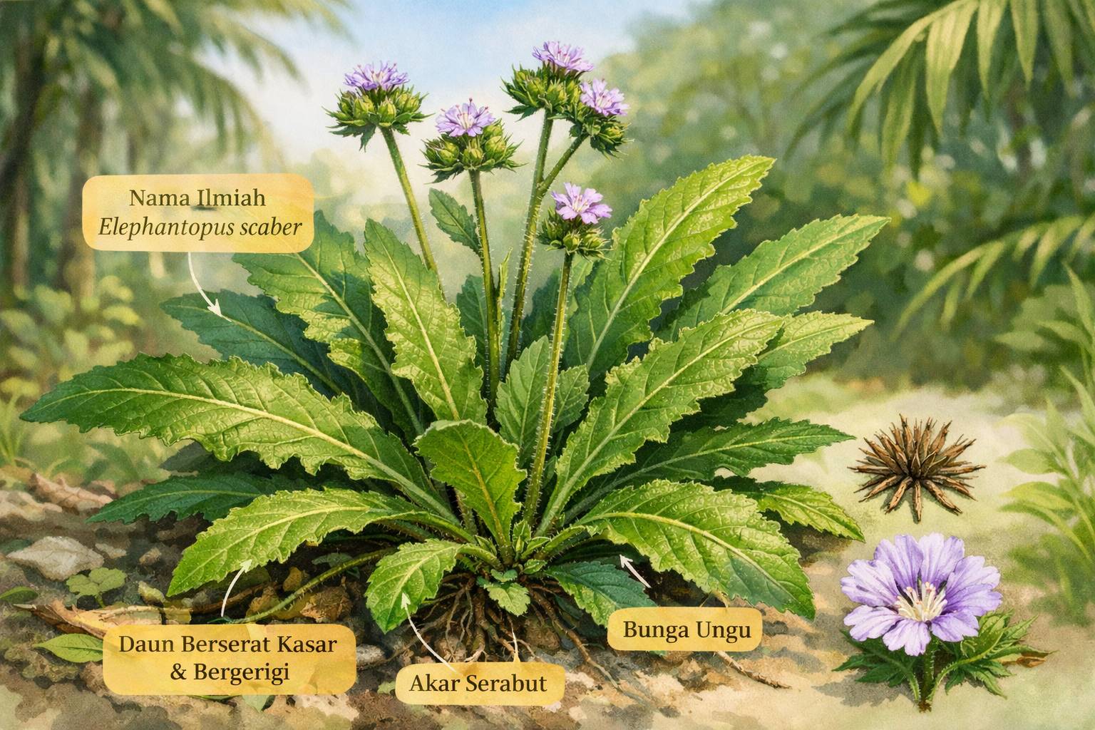 Tapak liman keindahan alami tropis