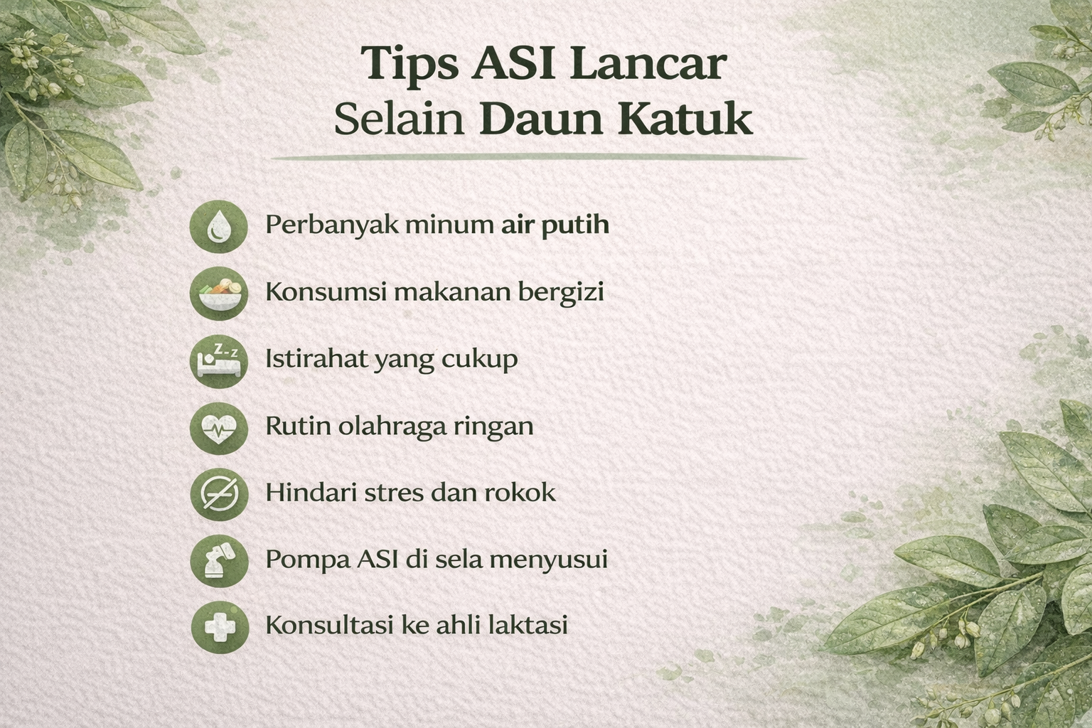 Tips mendukung ASI lancar secara alami
