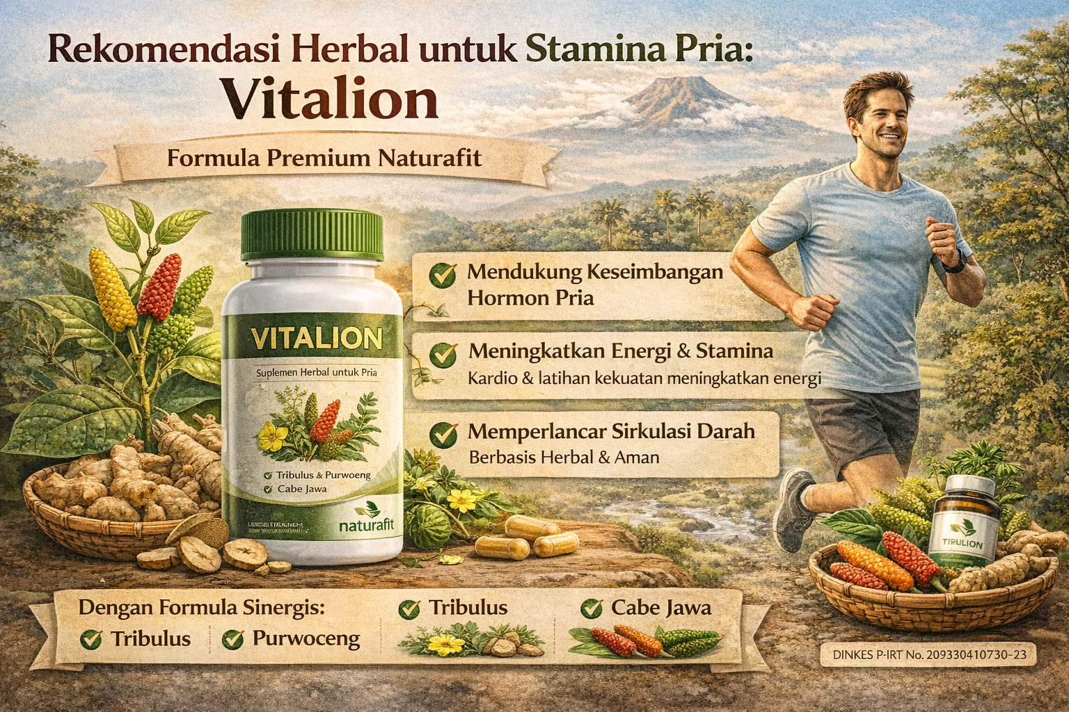 Vitalion untuk stamina pria alami