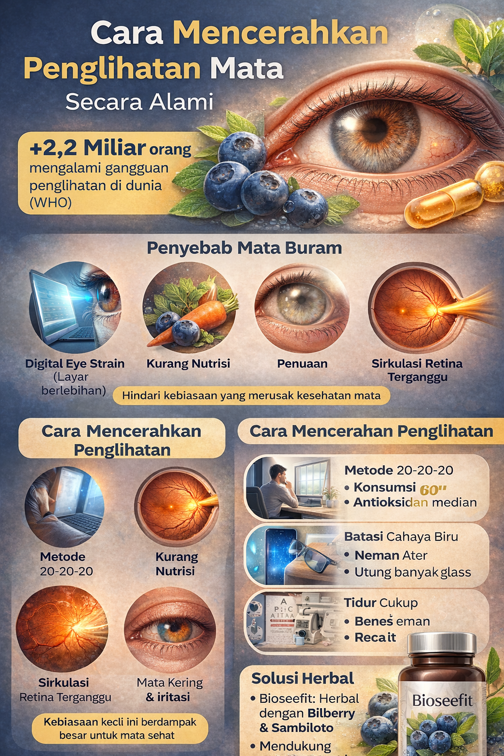 cara mencerahkan penglihatan secara alami