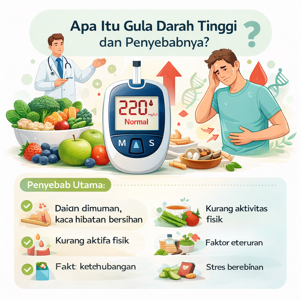 penyebab guladarah tingi dan penyebabnya