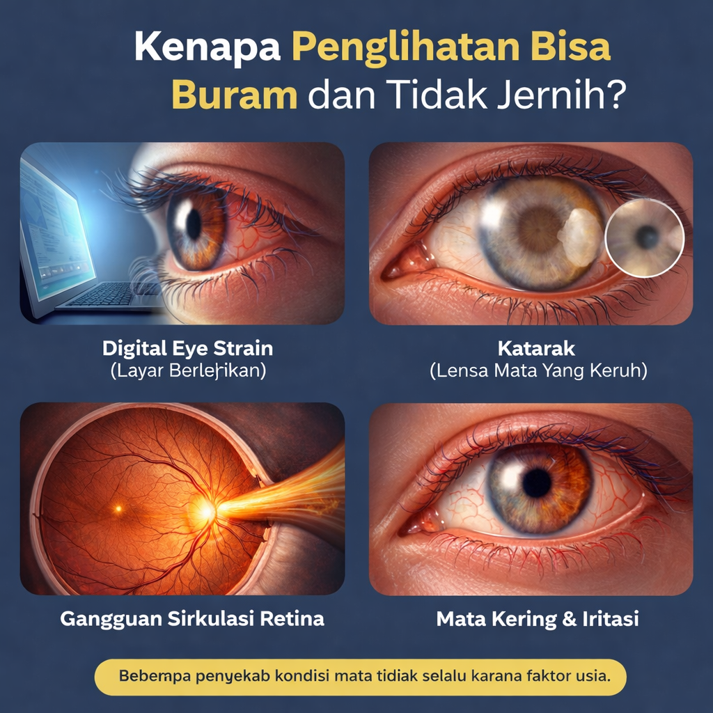 penyebab penglihatan buram dan tifdak jelas