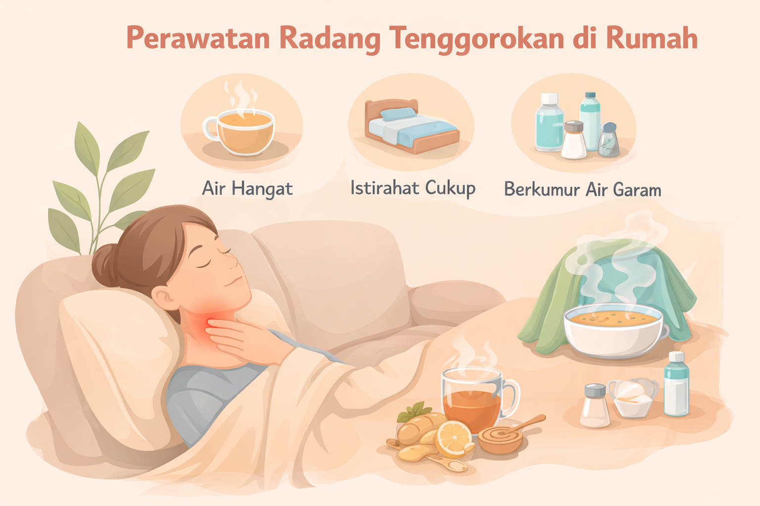 perawatan radang tengorokan dirumah