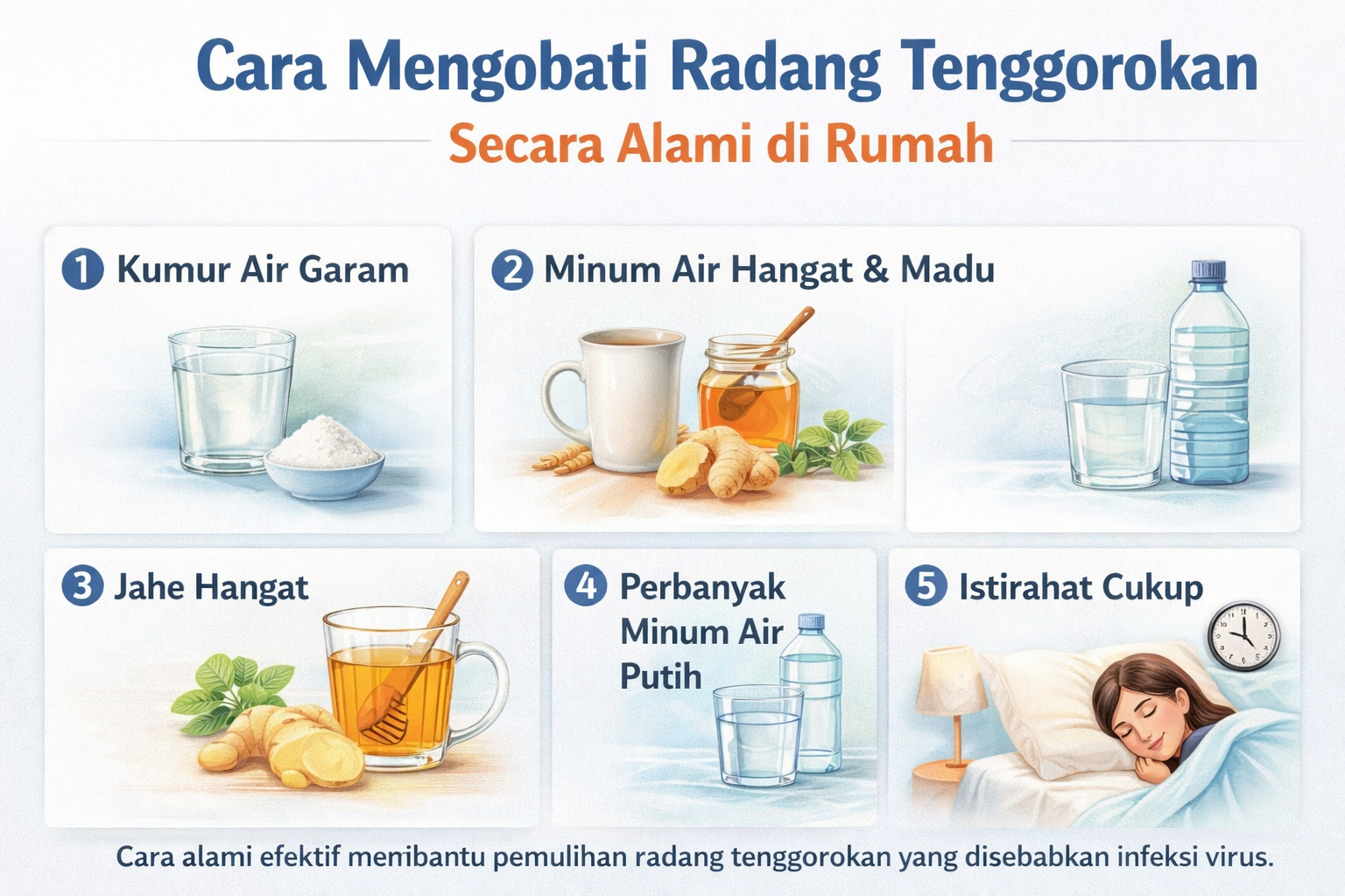 Cara Mengobati Radang Tenggorokan Secara Alami di Rumah