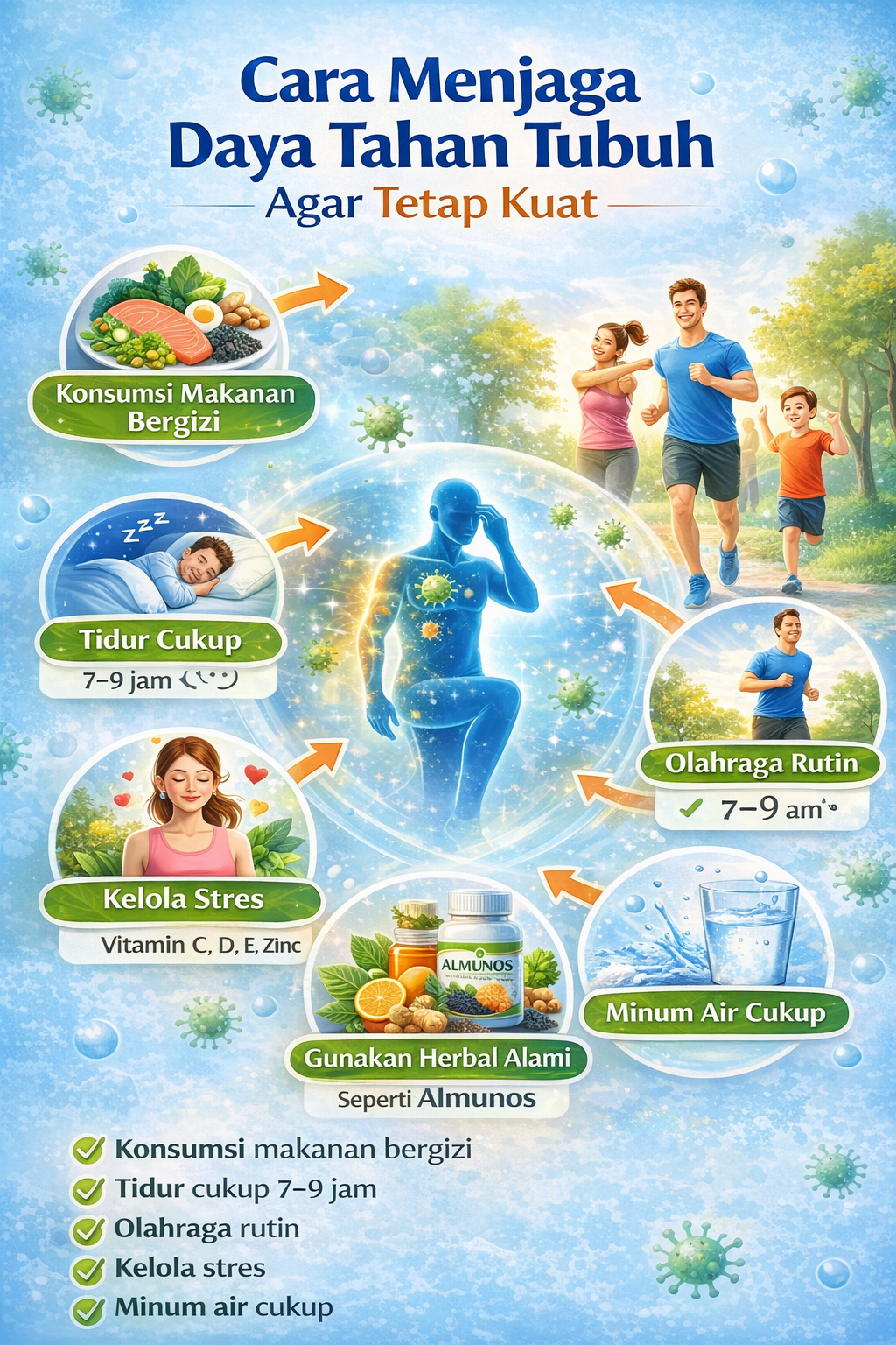 Cara Menjaga Daya Tahan Tubuh Agar Tetap Kuat