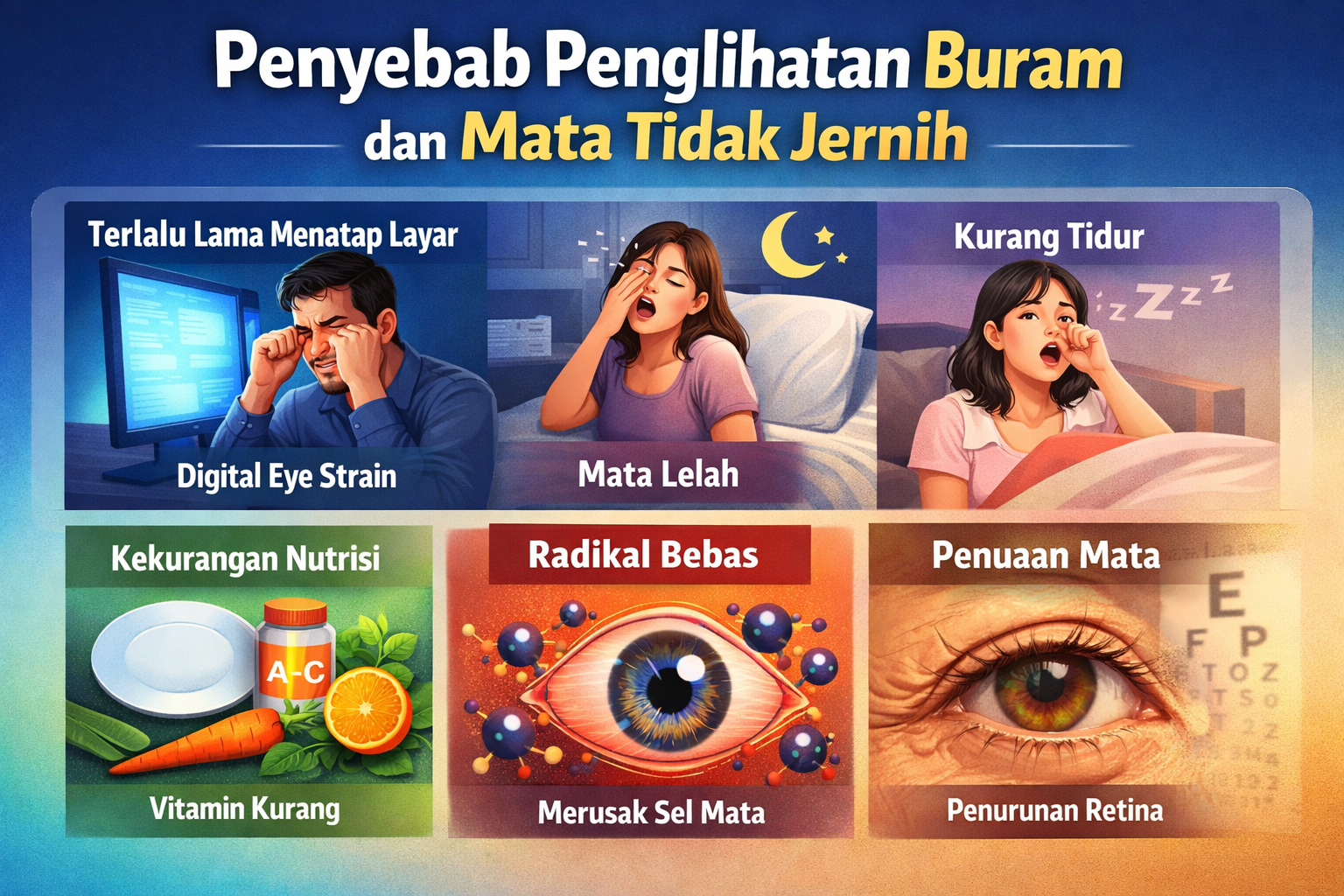 Penyebab Penglihatan Buram dan Mata Tidak Jernih