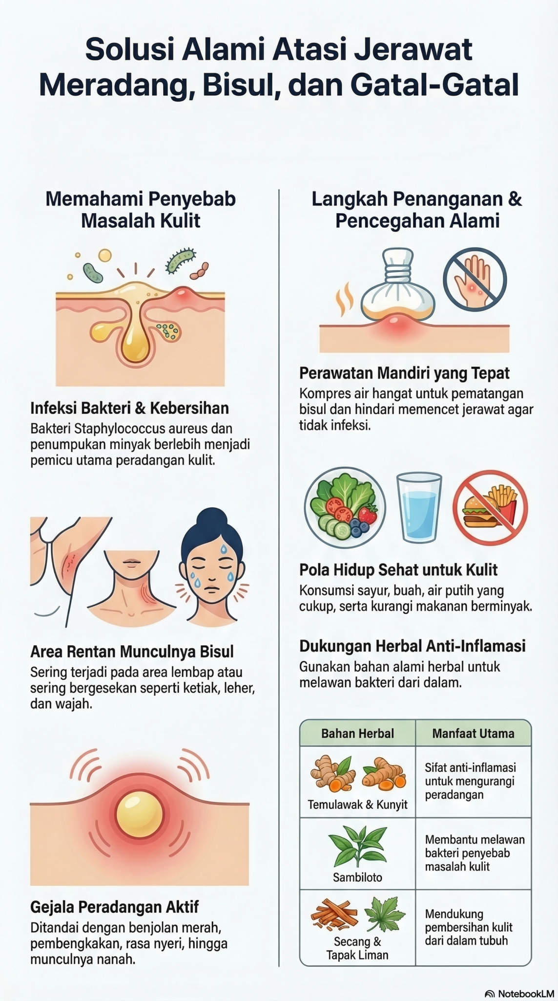Jerawat Meradang dan Bisulan Ini Cara Alami Mengatasinya