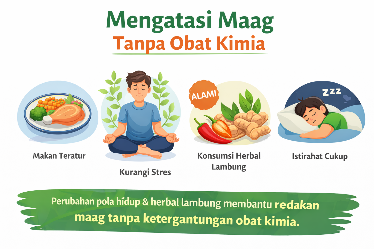 Mengatasi Maag Tanpa Obat Kimia