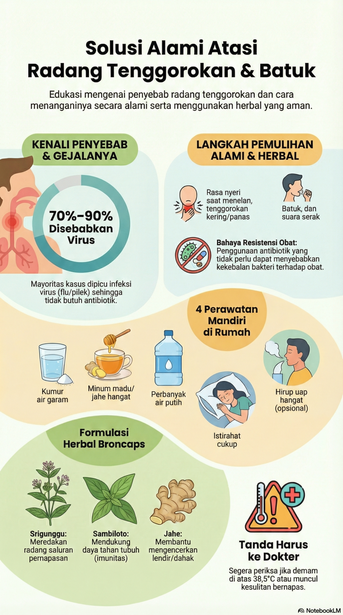 Mengobati Radang Tenggorokan dan Batuk dengan Herbal yang Aman