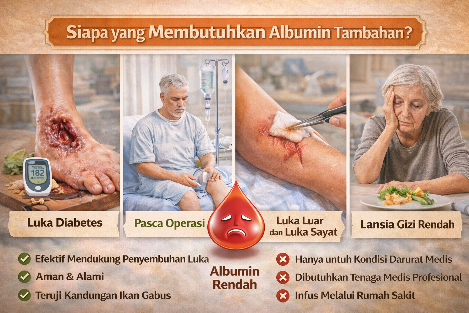 Siapa yang membutuhkan albumin tambahan