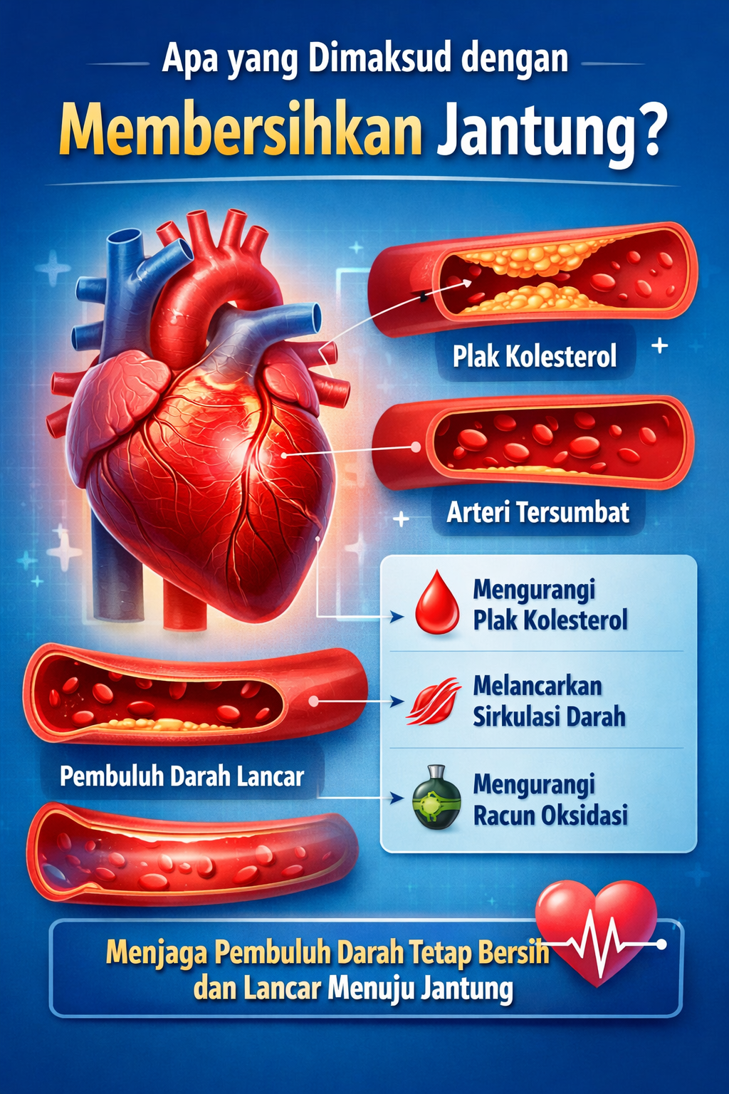 membersihkan jantung dan pembulu darah
