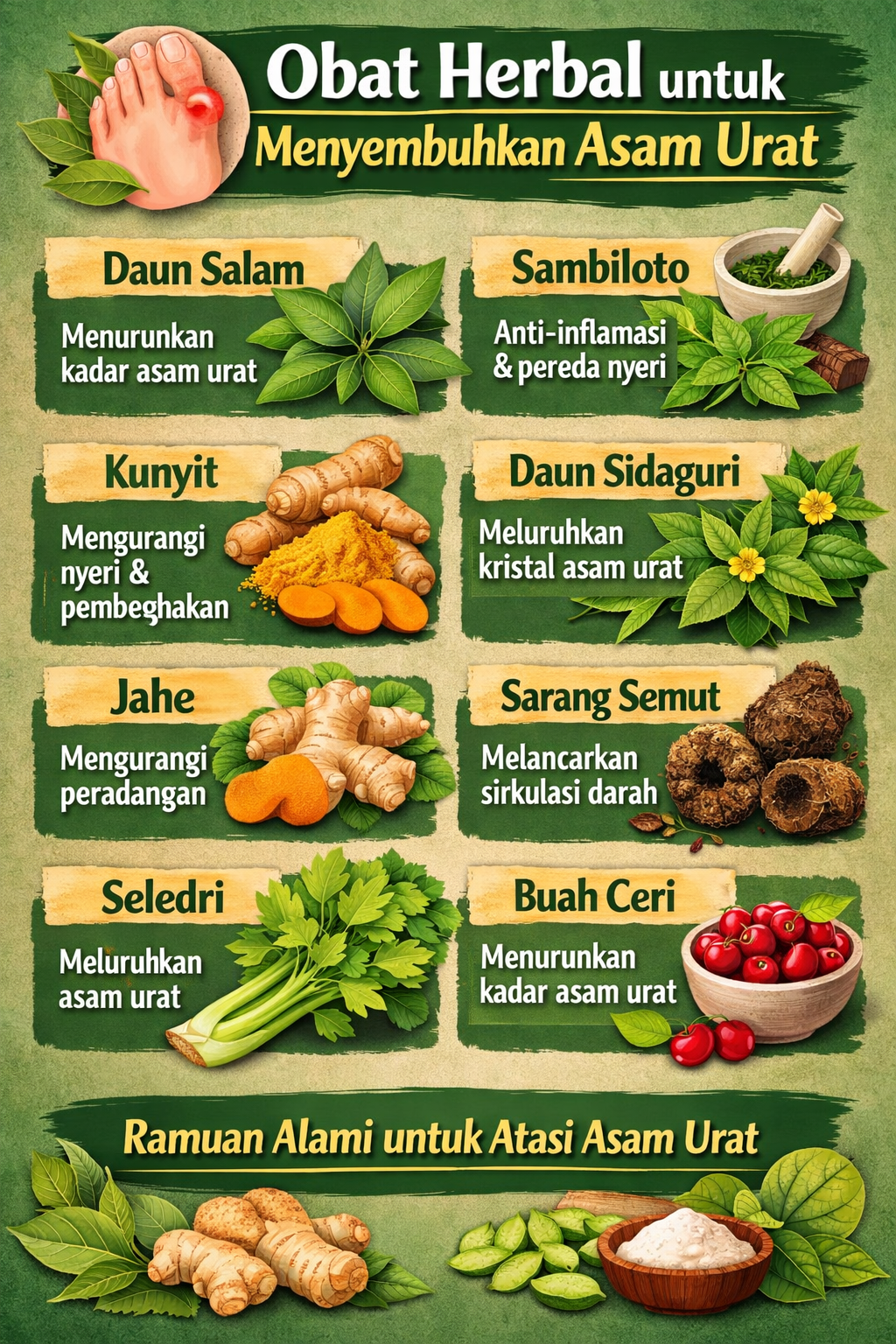 obat herbal untuk atasi asam urat