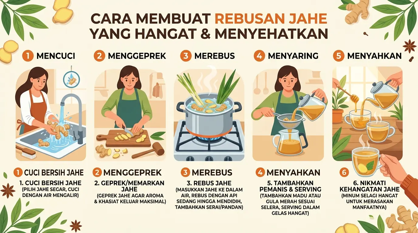 Cara Mengolah Jahe untuk Obat Batuk yang Benar, Lengkap dengan Cara Merebusnya