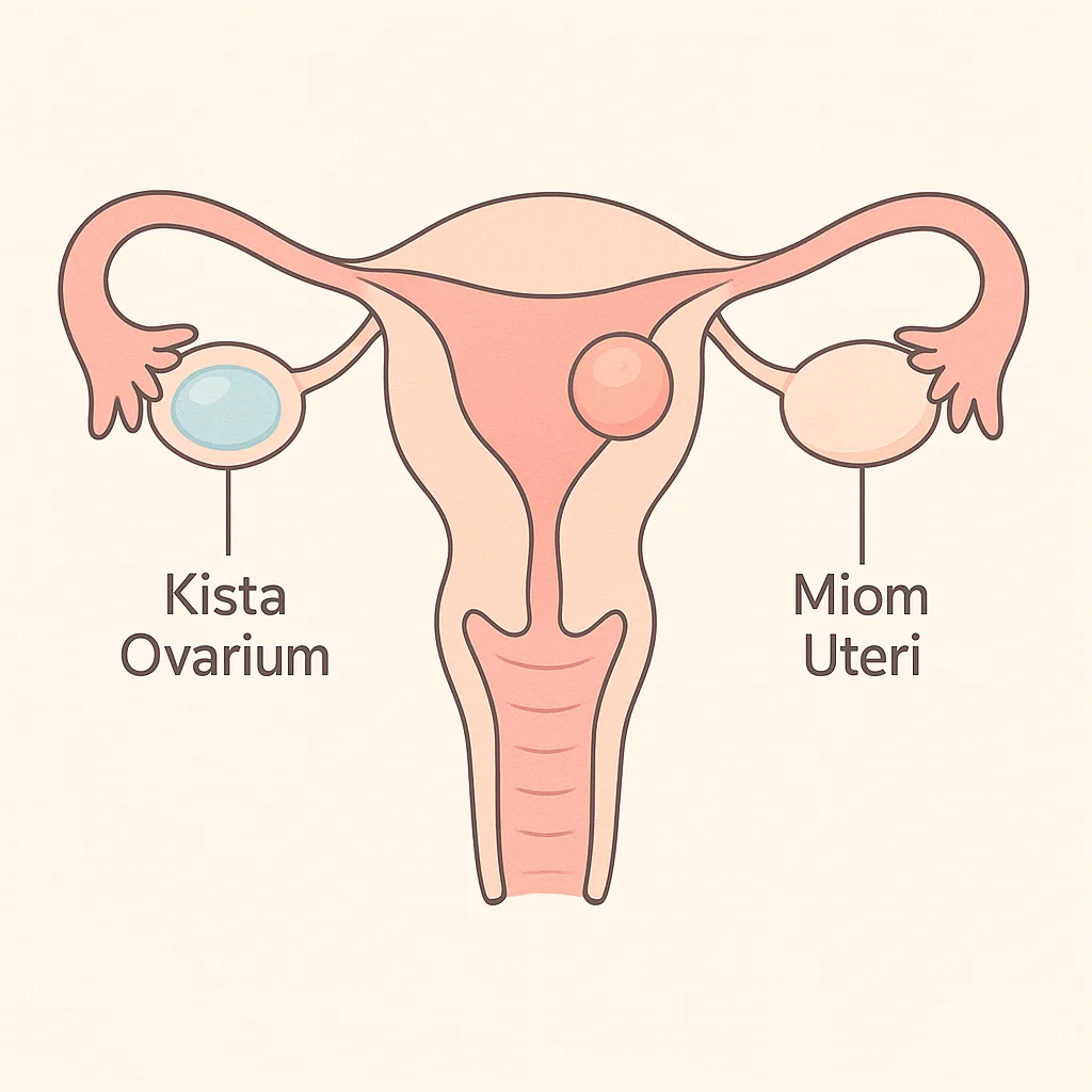 ilustrasi kista dan miom