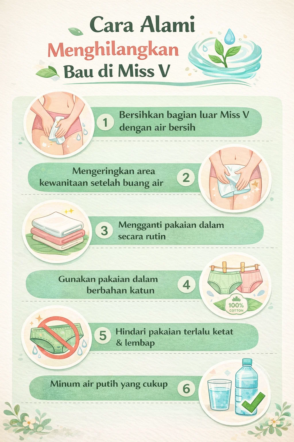 Cara alami menghilangkan bau Miss V