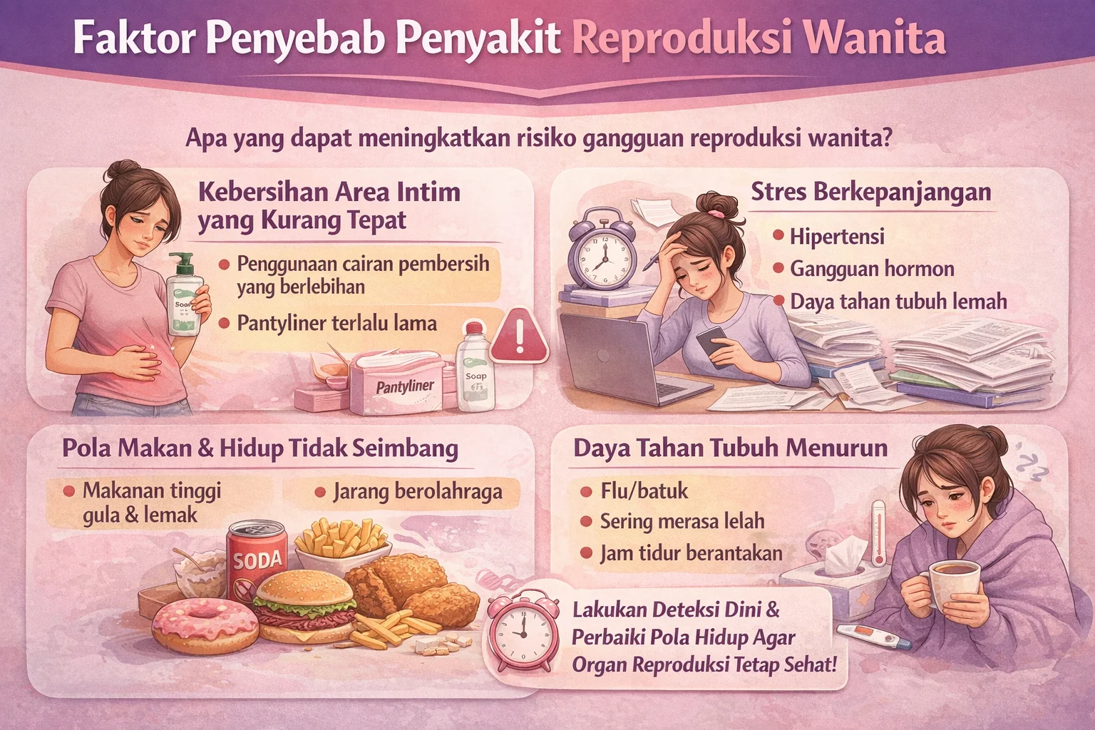 Faktor penyebab gangguan reproduksi wanita