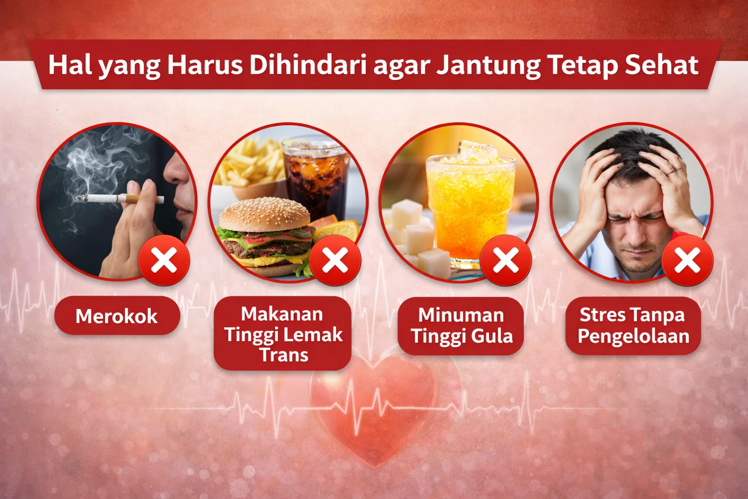Hal yang bisa merusak kesehatan jantung