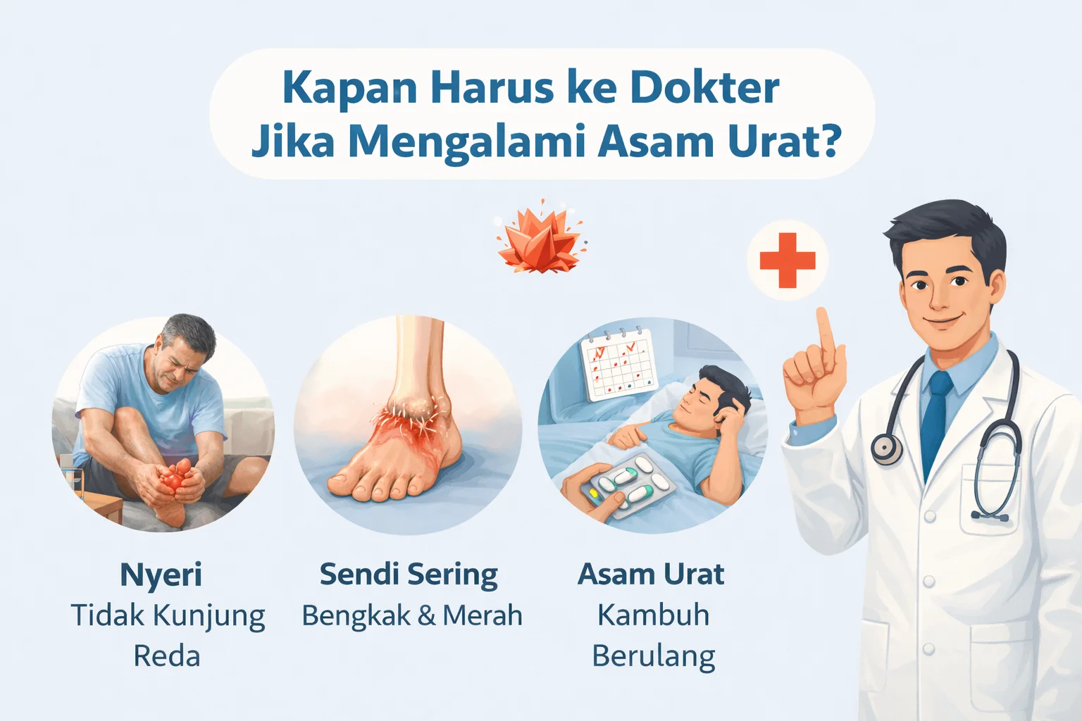 Kapan ke dokter jika asam urat