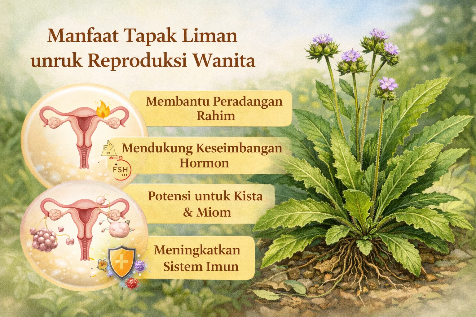 Manfaat Tapak Liman untuk Kesehatan Reproduksi