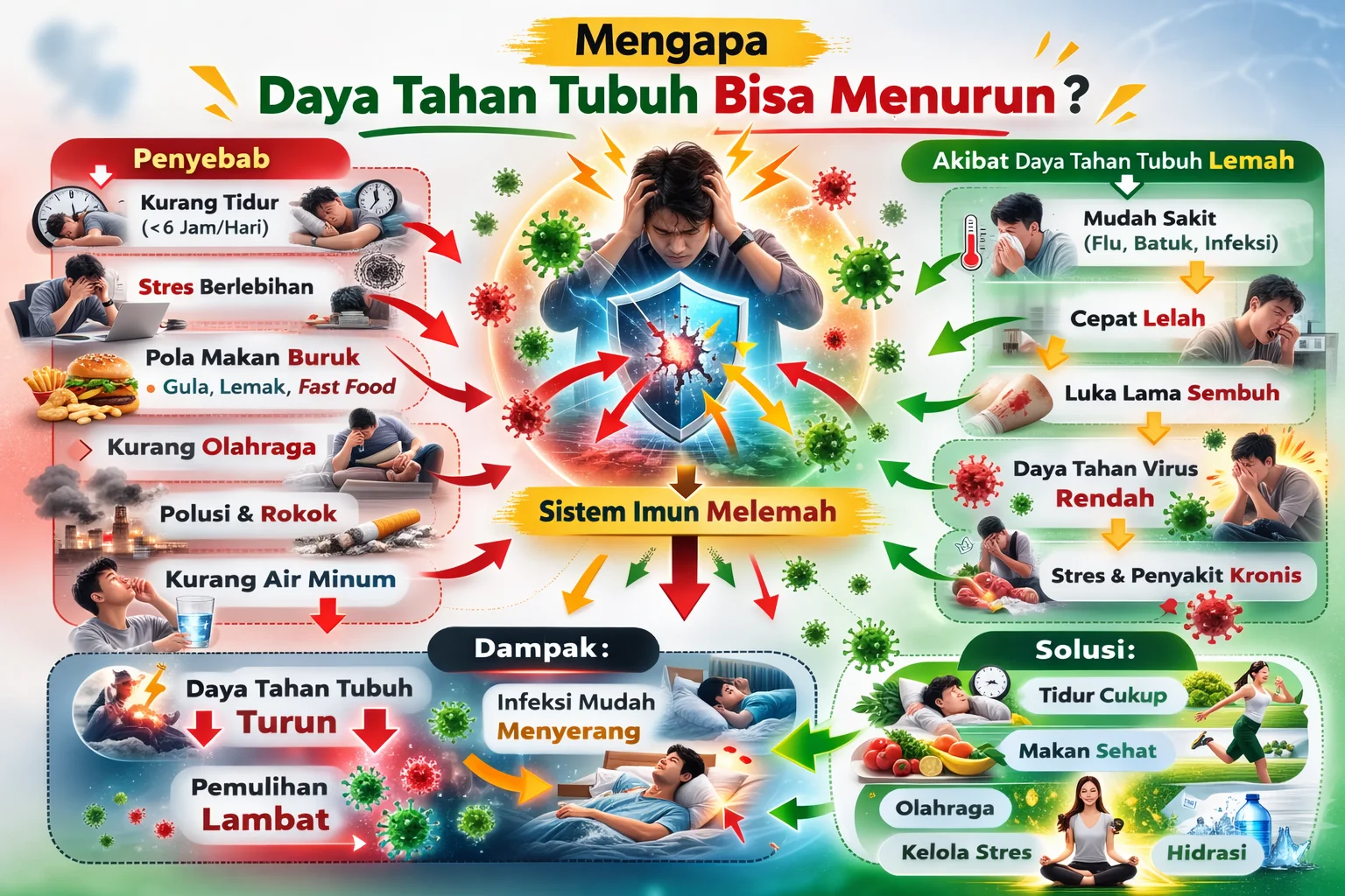 Mengapa Daya Tahan Tubuh Bisa Menurun