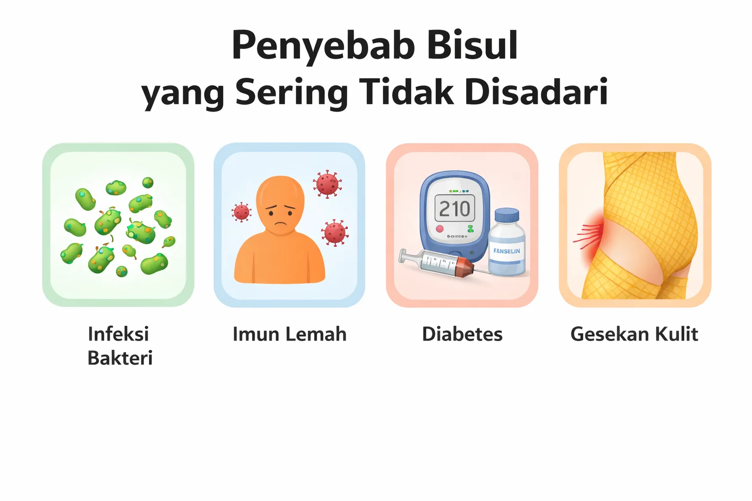 Penyebab bisul yang sering diabaikan