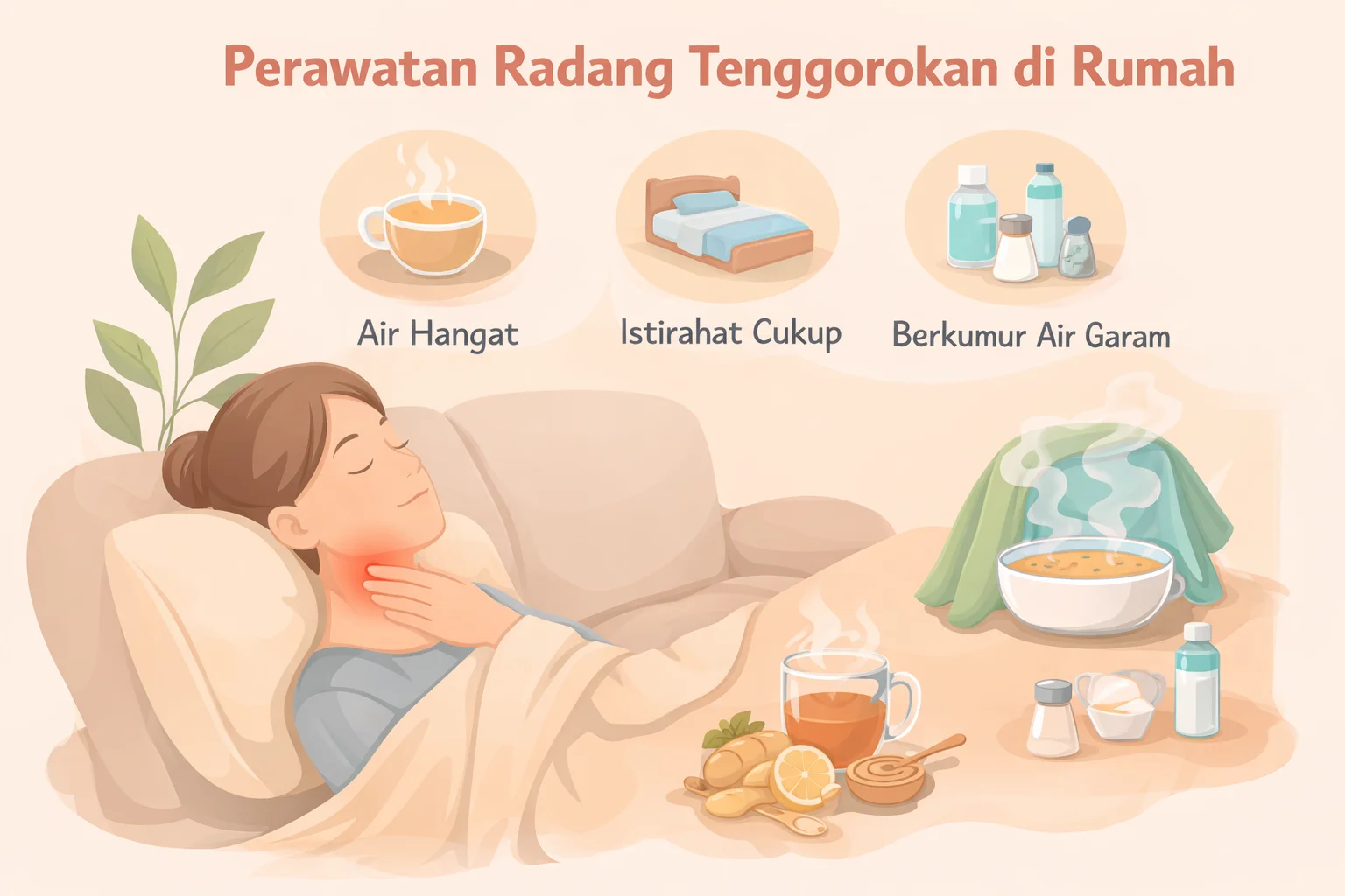 perawatan radang tengorokan dirumah